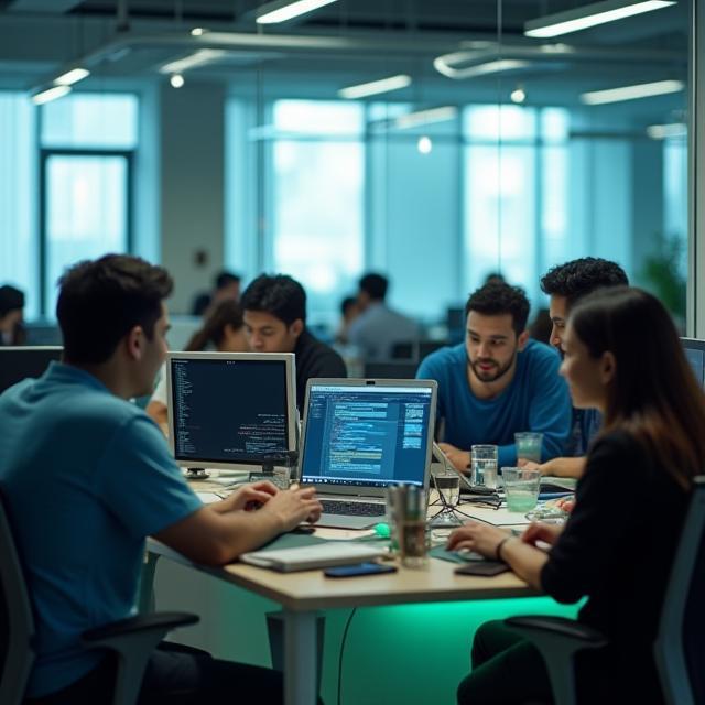Tim NinjaTek di kantor Jakarta