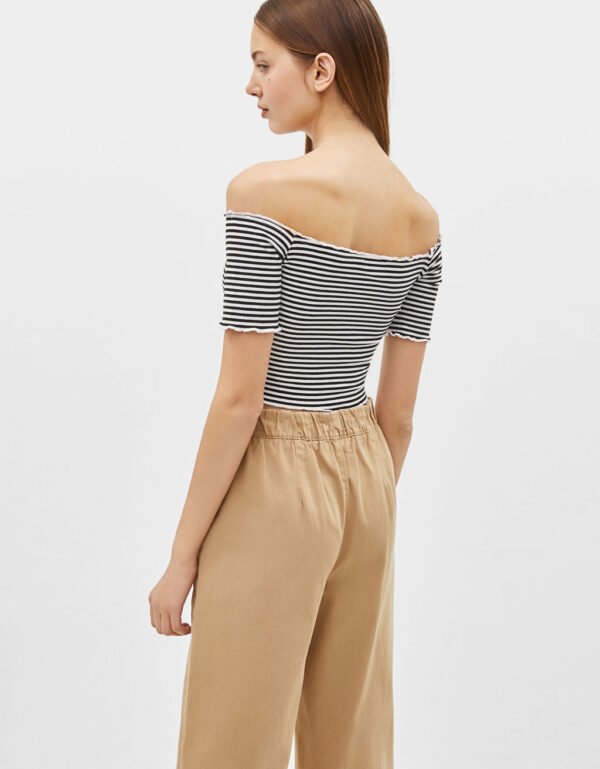 Off-Shoulder Striped Top